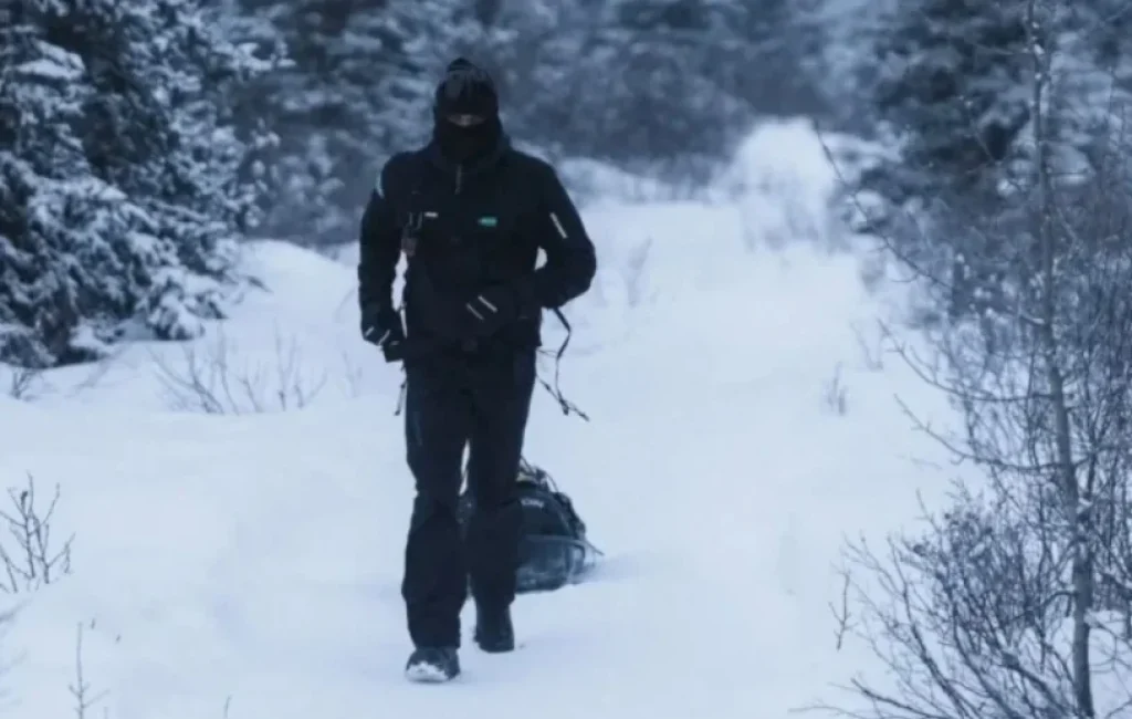 Mathieu Blanchard sur la Yukon Arctic Ultra 2025.